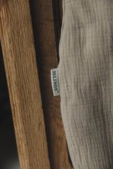 Muślinowy śpiworek z nogawkami - Taupe