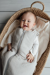 Muślinowy śpiworek - Light Grey