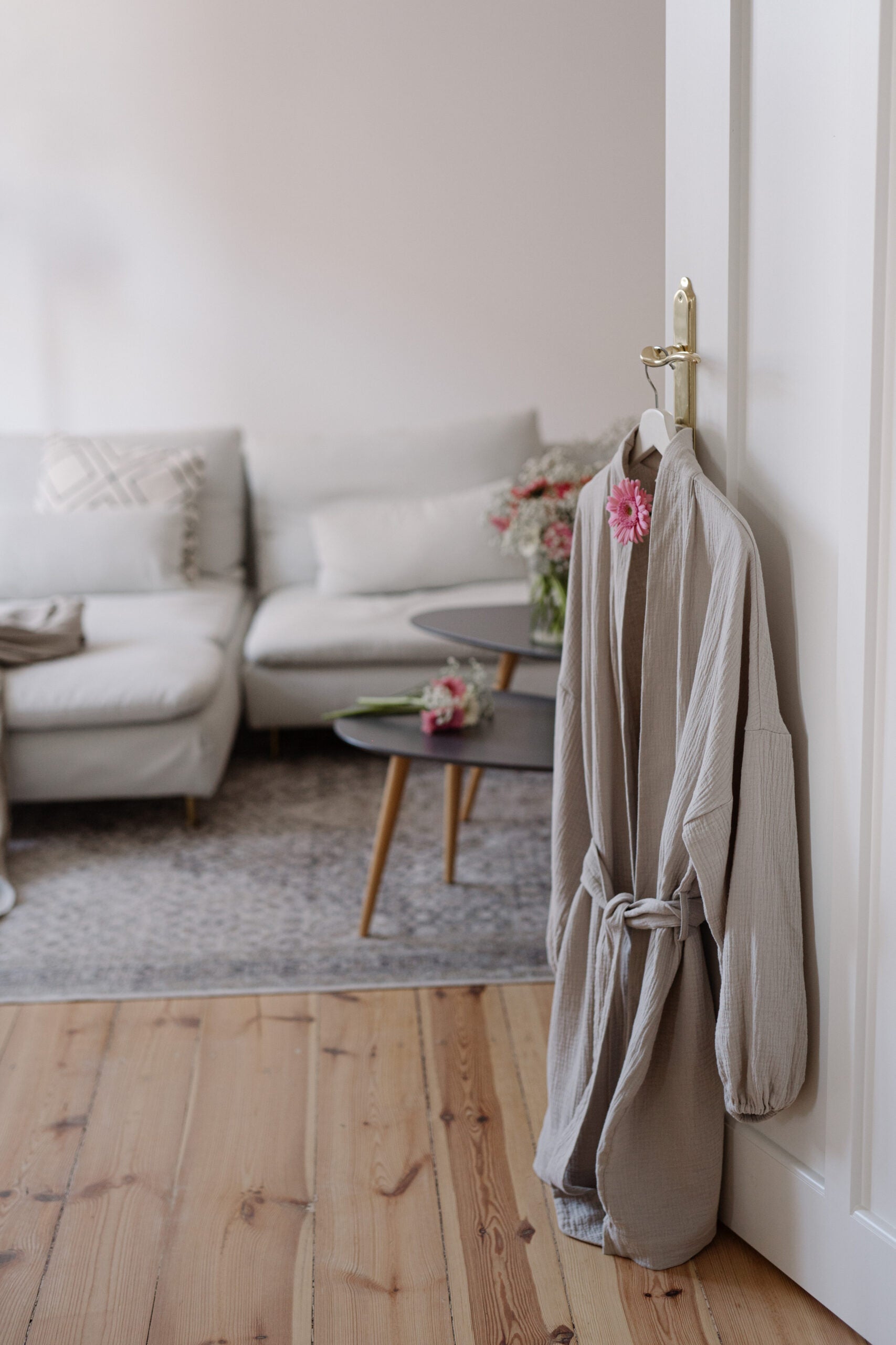 Kimono muślinowe Light Grey