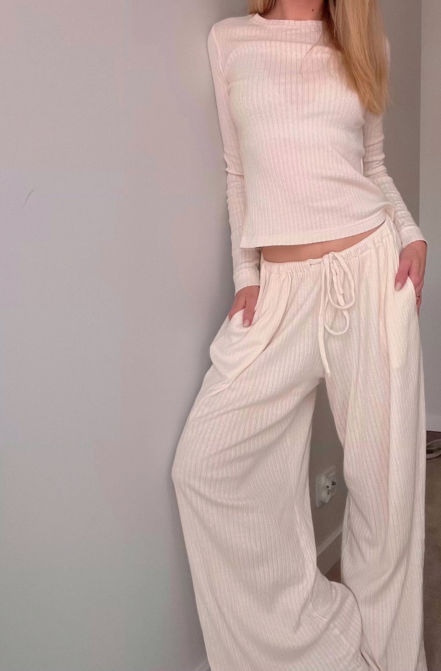 Zestaw Homewear Pointelle