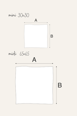 Midi Woof & Purple - zestaw midi pieluszek muślinowych