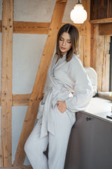 Kimono muślinowe Light Grey