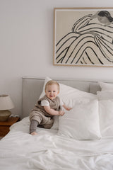 Muślinowy śpiworek z nogawkami - Dark Beige