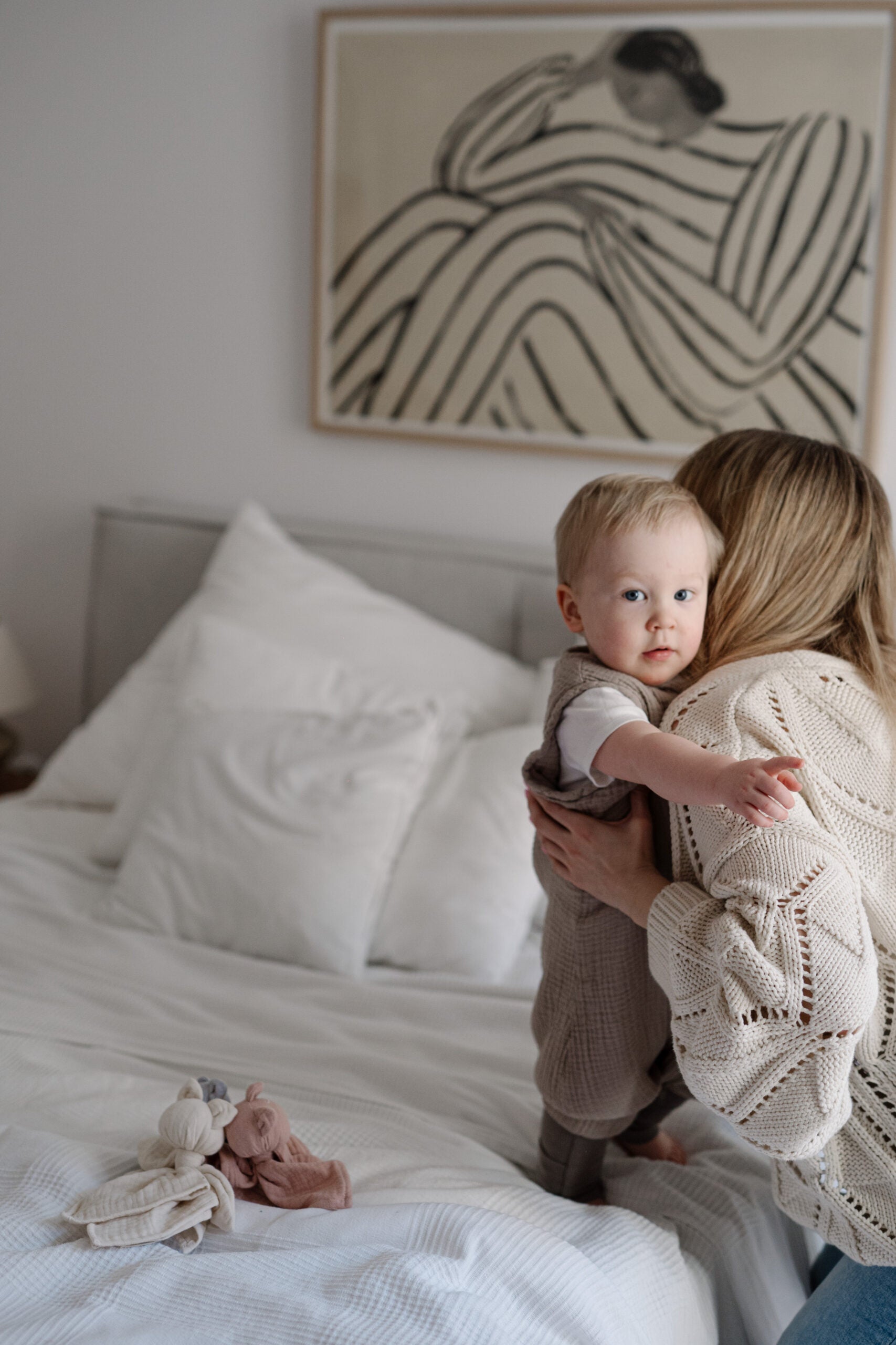 Muślinowy śpiworek z nogawkami - Dark Beige