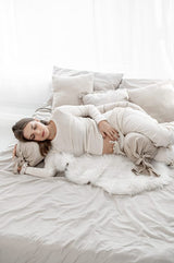 Poduszka ciążowa bawełniana Beige