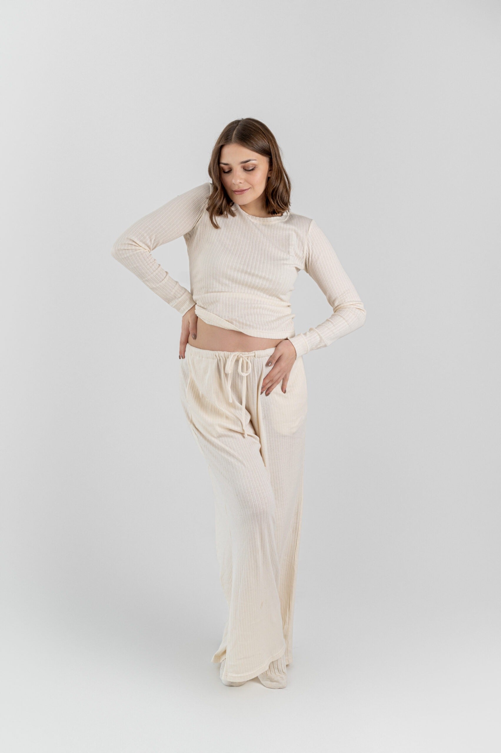 Zestaw Homewear Pointelle