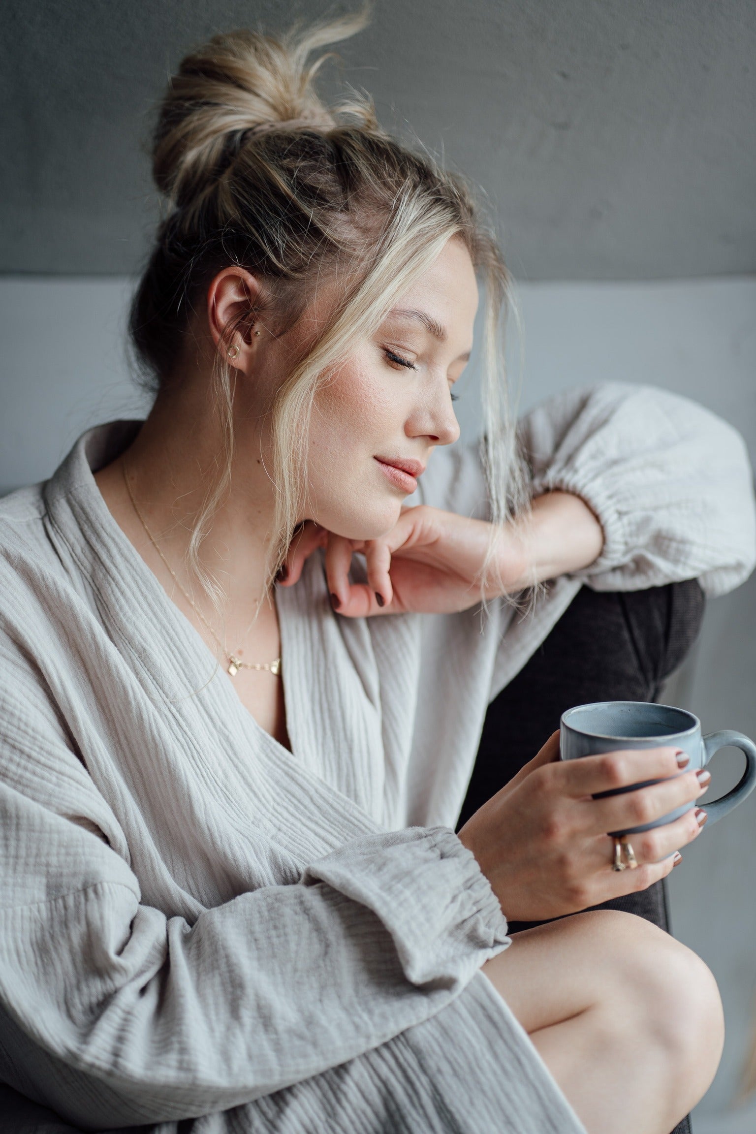 Kimono muślinowe Light Grey