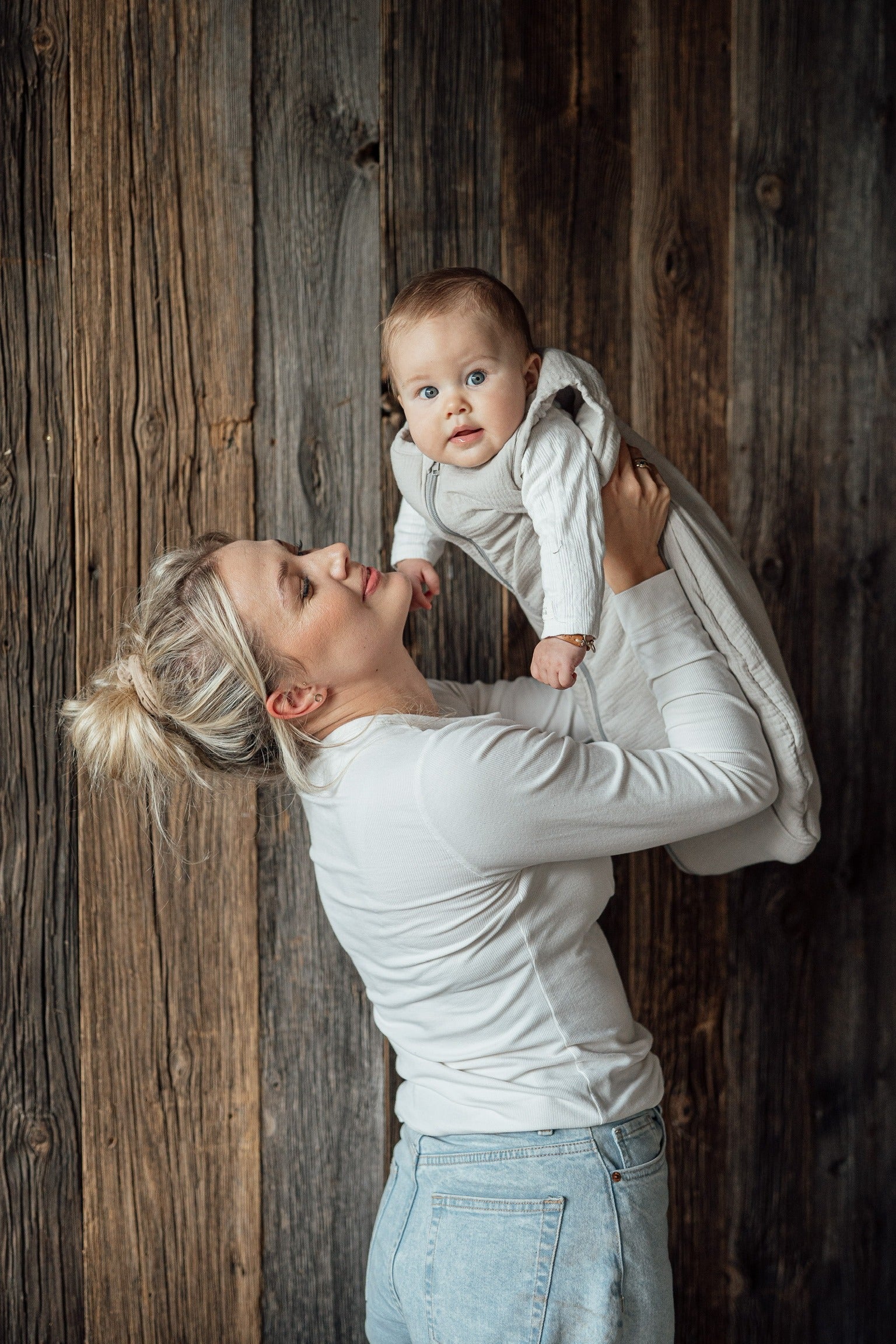 Muślinowy śpiworek - Light Grey