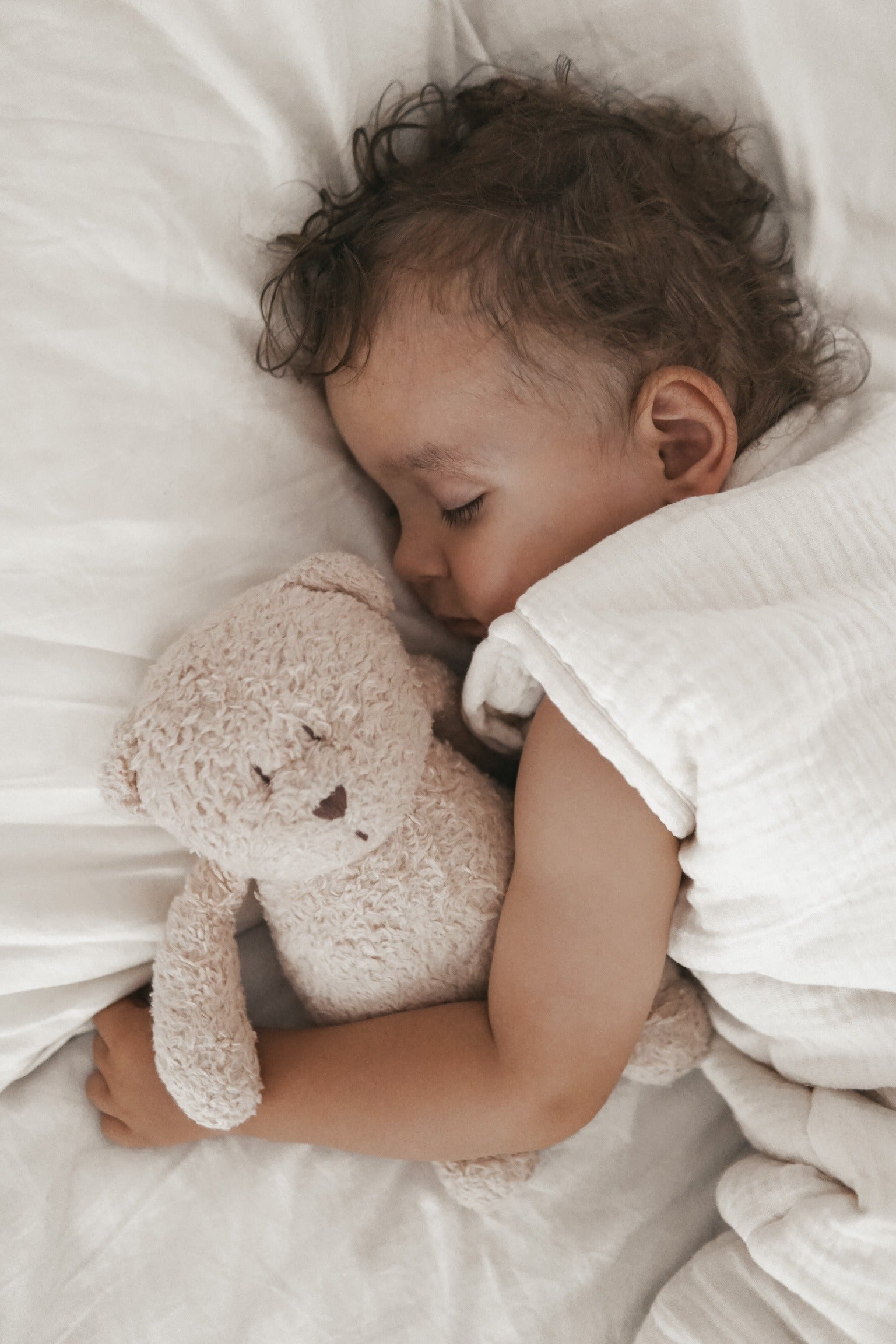 Muślinowy śpiworek z nogawkami - Ecru