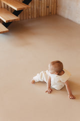 Muślinowy śpiworek z nogawkami - Ecru