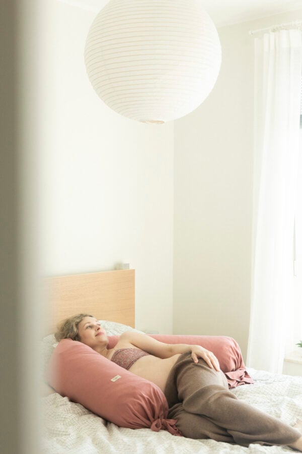 Poduszka ciążowa bawełniana Rose