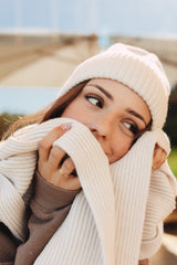 Tilia - czapka z wełny merino Cream