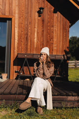 Tilia - czapka z wełny merino Cream