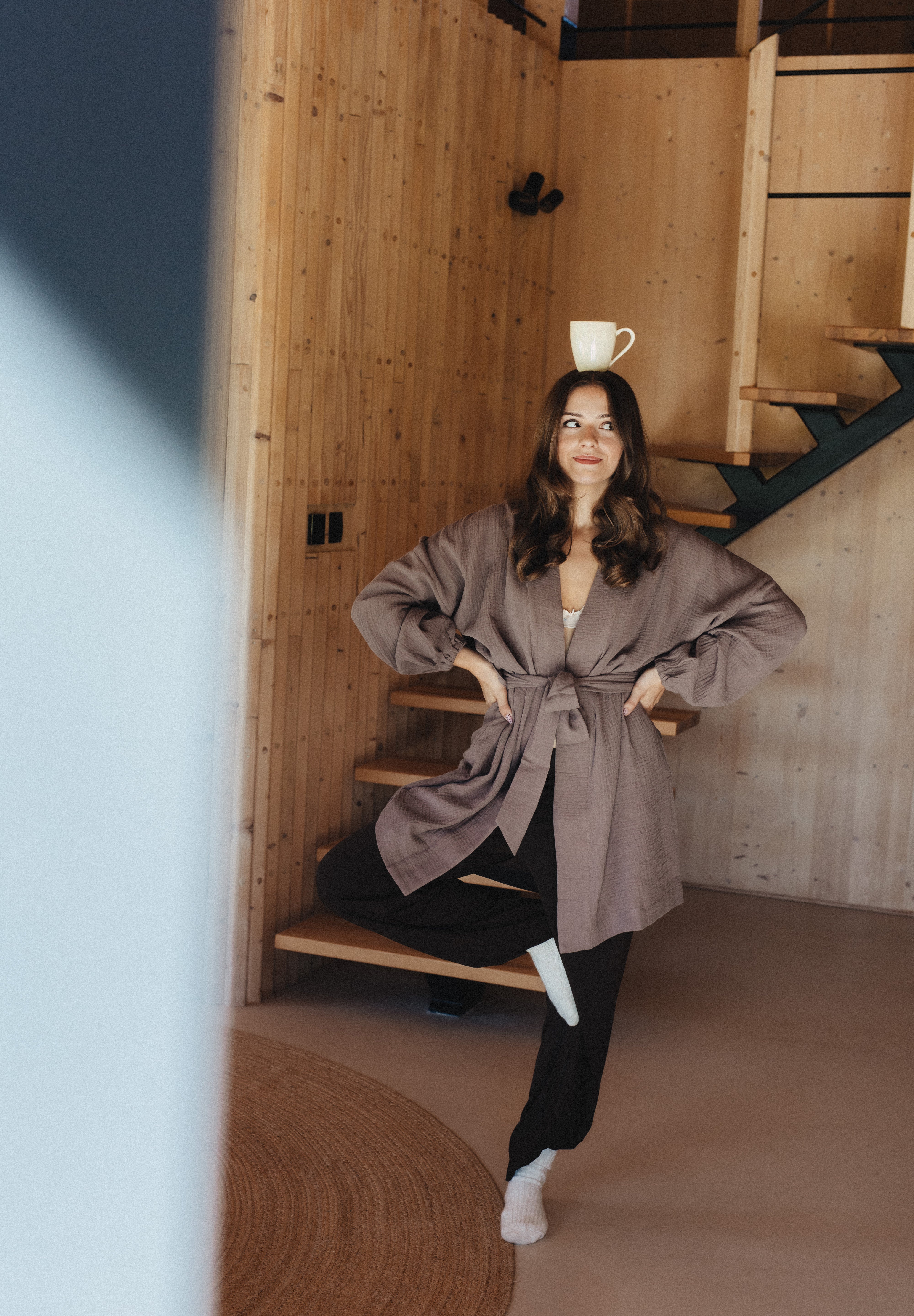 Kimono muślinowe Chocolate