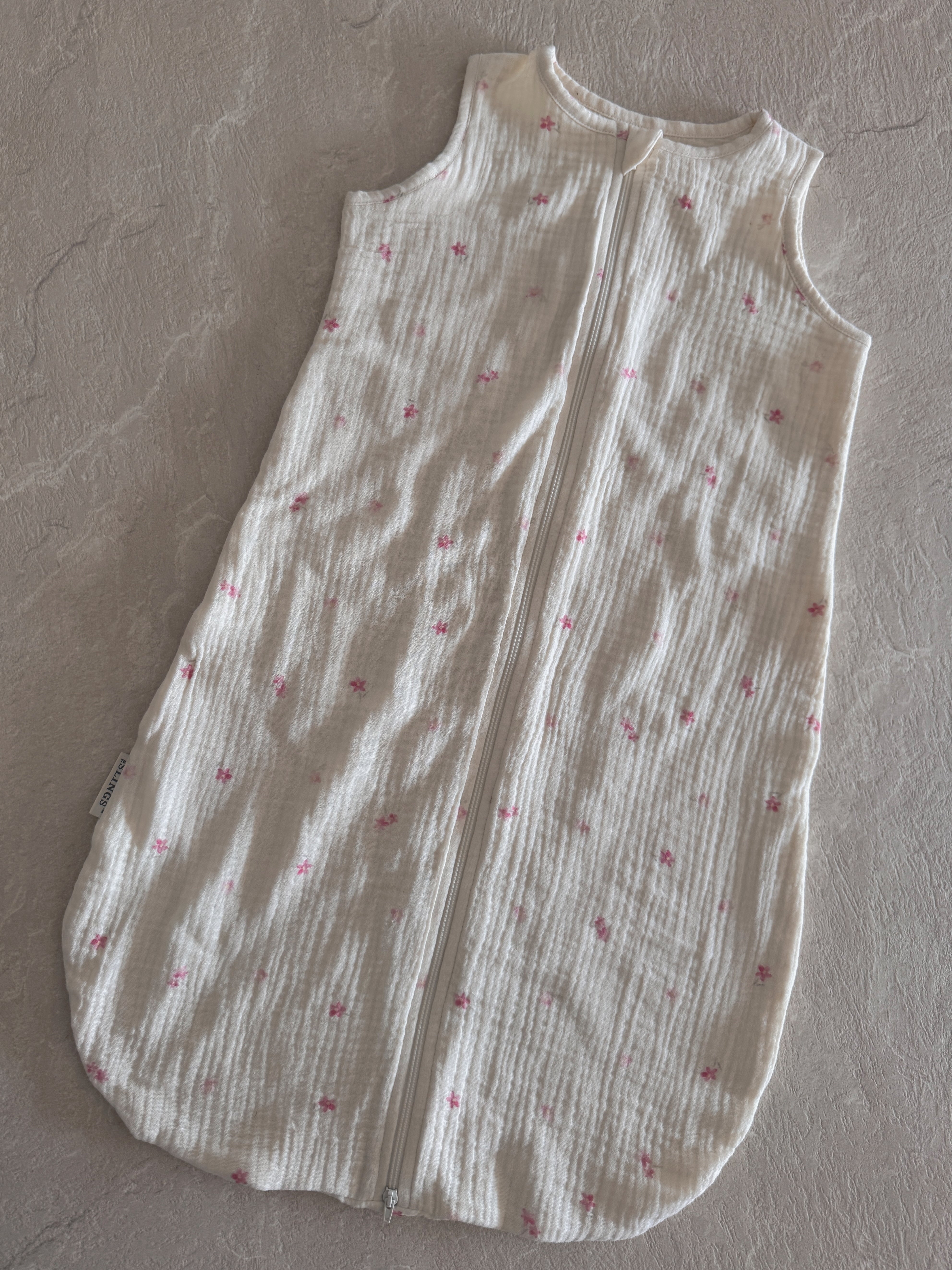 Muślinowy śpiworek Light - Pink Flora