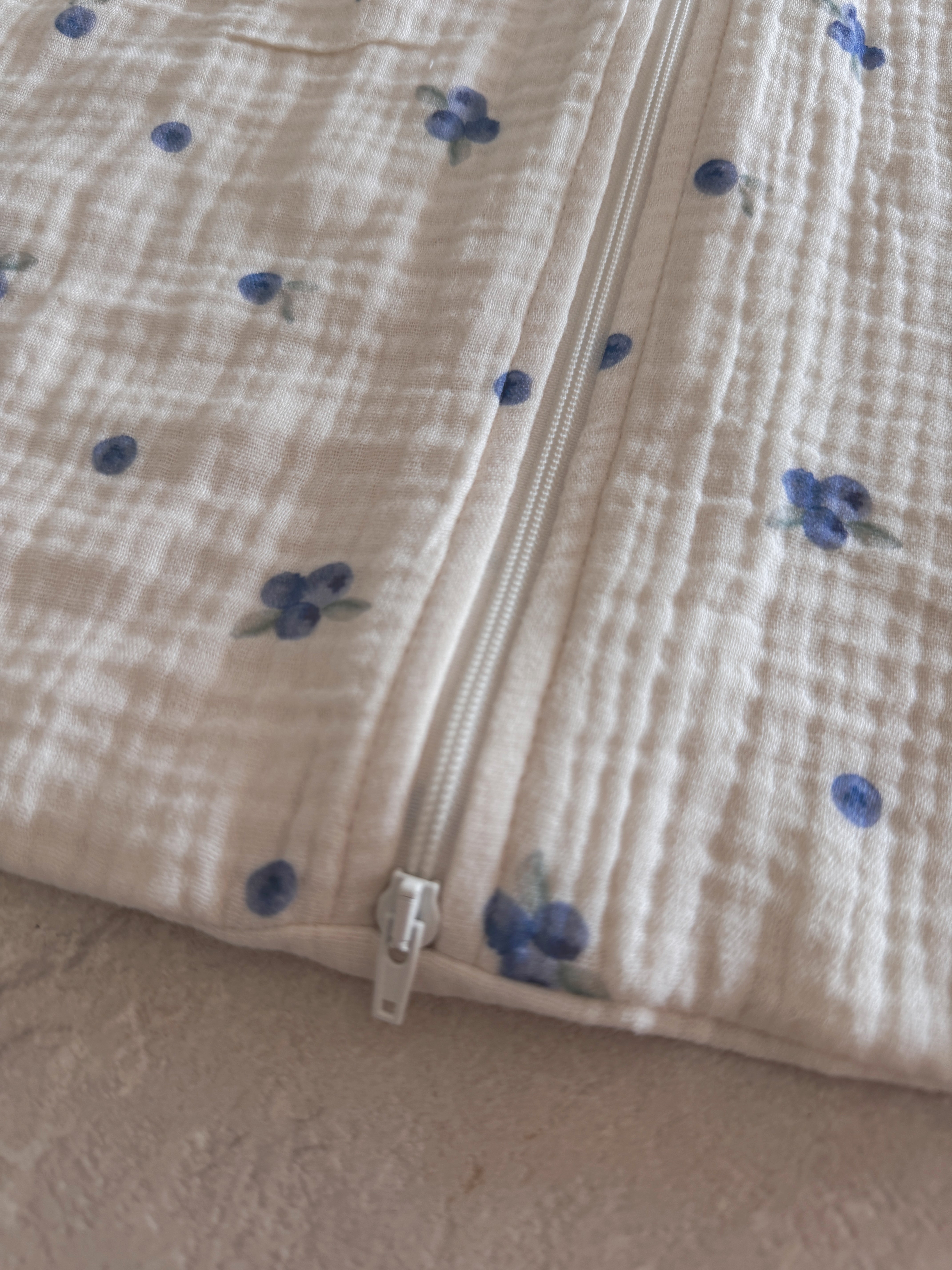 Muślinowy śpiworek Light - Blueberry