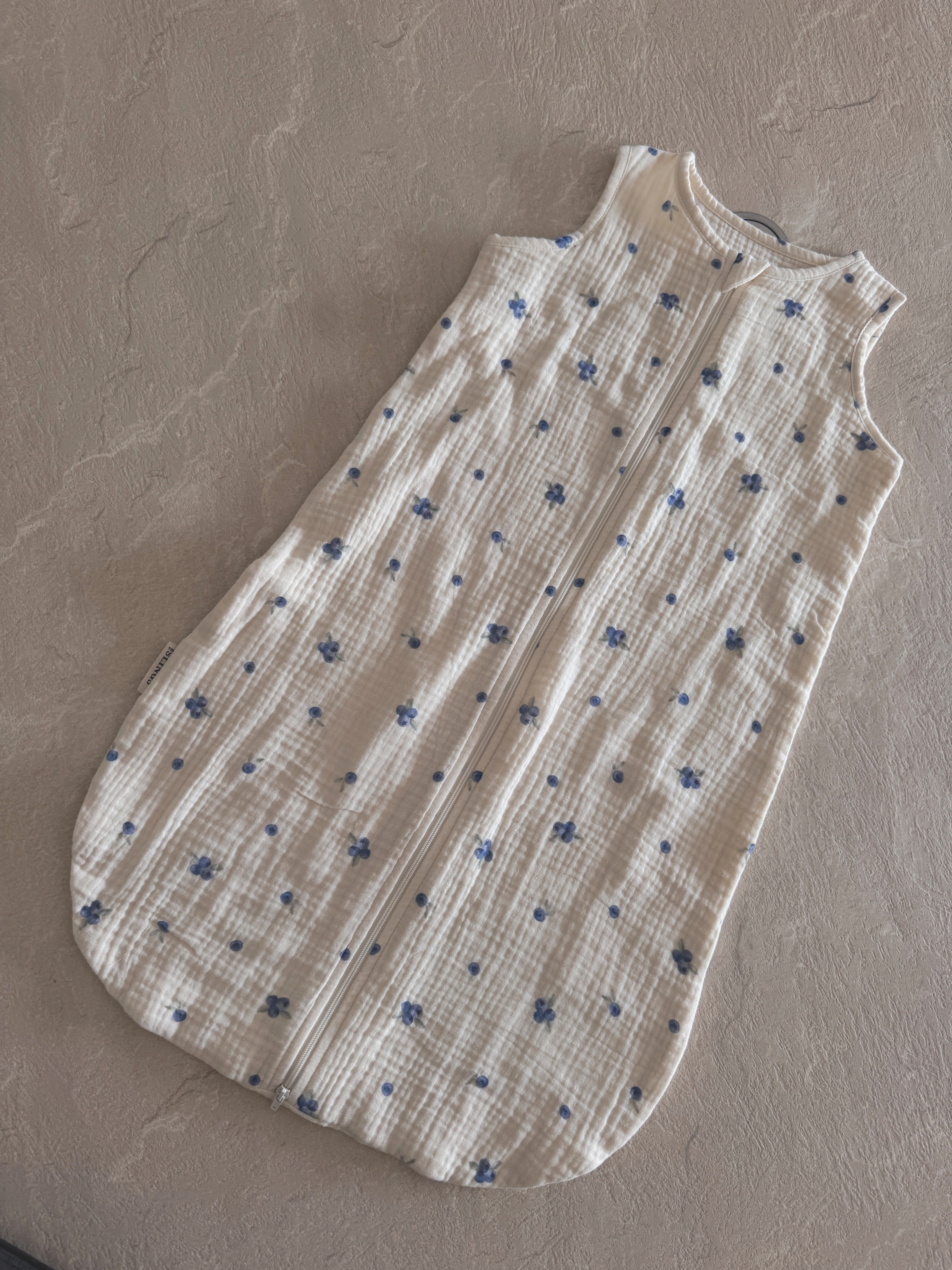 Muślinowy śpiworek Light - Blueberry