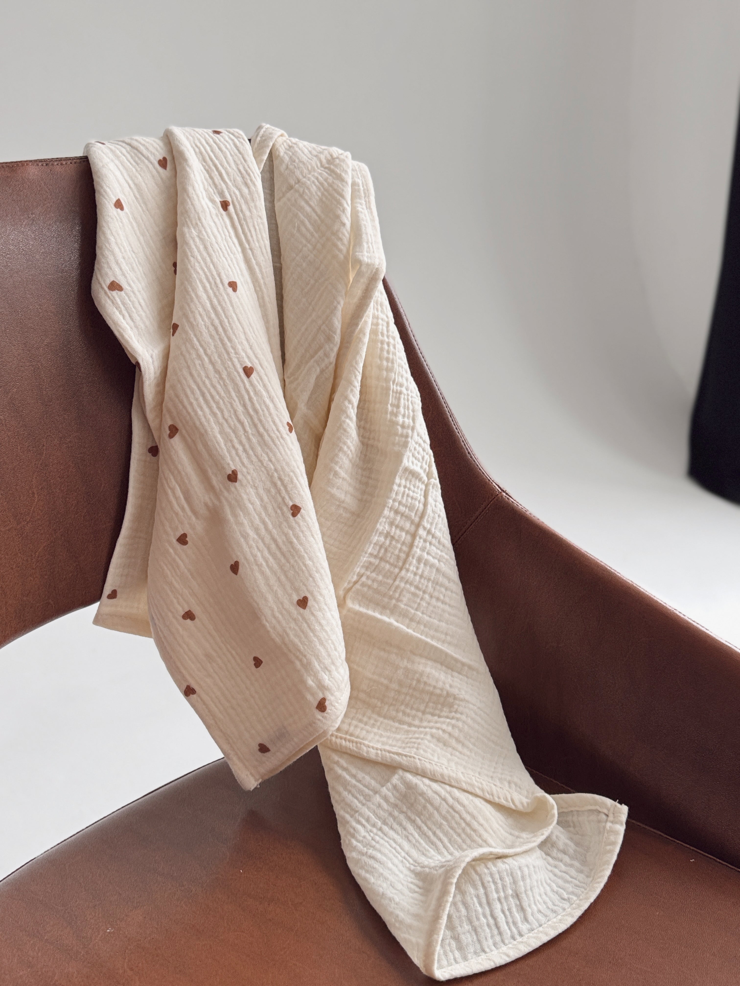 Midi Sweetheart & Ecru - zestaw midi pieluszek muślinowych