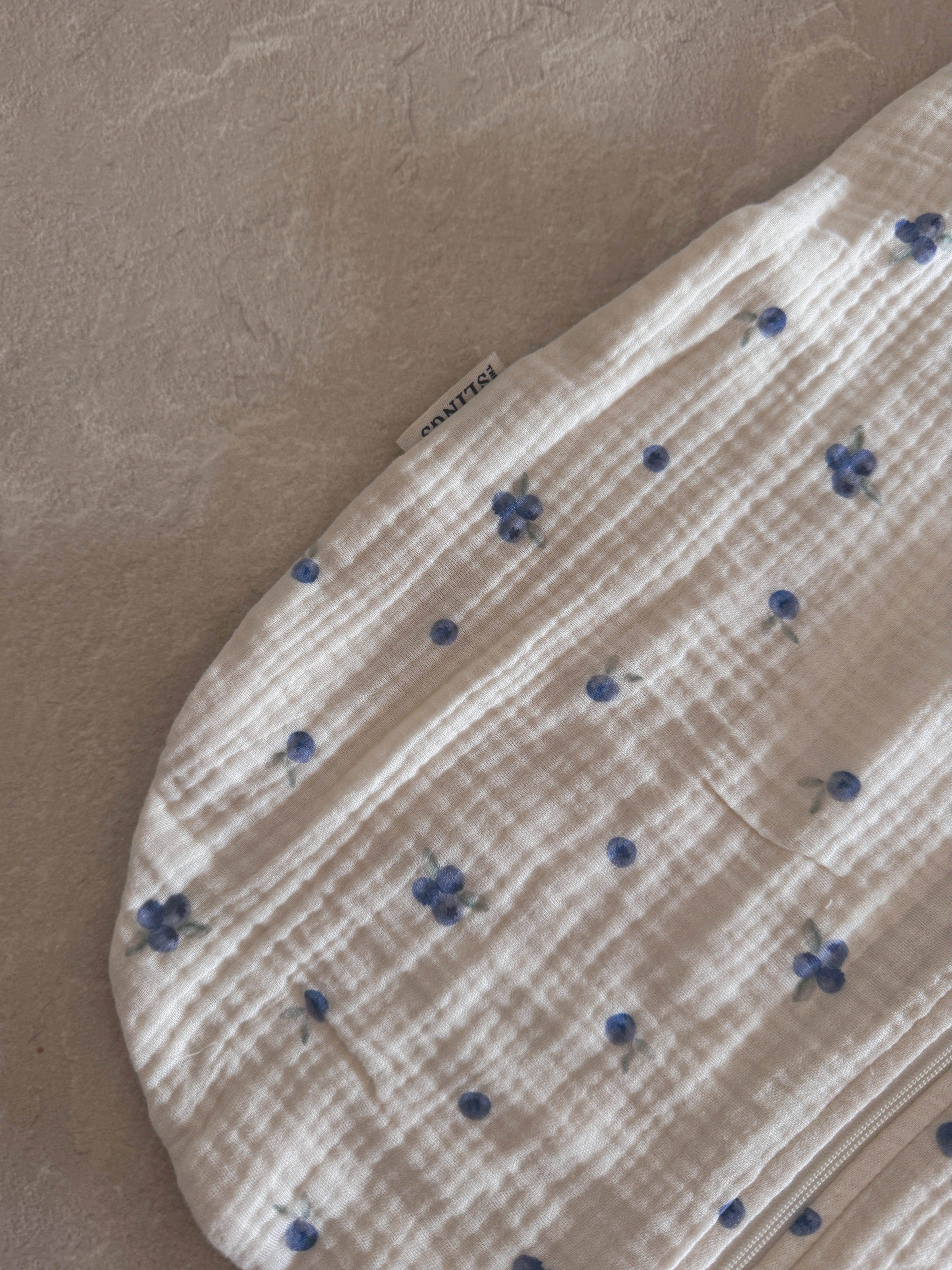 Muślinowy śpiworek Light - Blueberry