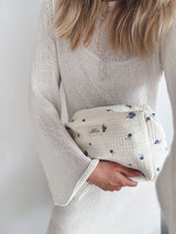 Duża Muślinowa Kosmetyczka Cloud Blueberry