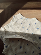 Muślinowy śpiworek Light z nogawkami – Blueberry