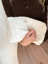 Duża Muślinowa Kosmetyczka Raya Ecru