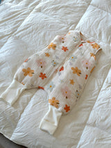 Muślinowy śpiworek z nogawkami - Flowers