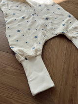 Muślinowy śpiworek Light z nogawkami – Blueberry