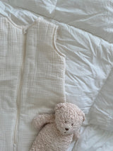 Muślinowy śpiworek z nogawkami - Ecru