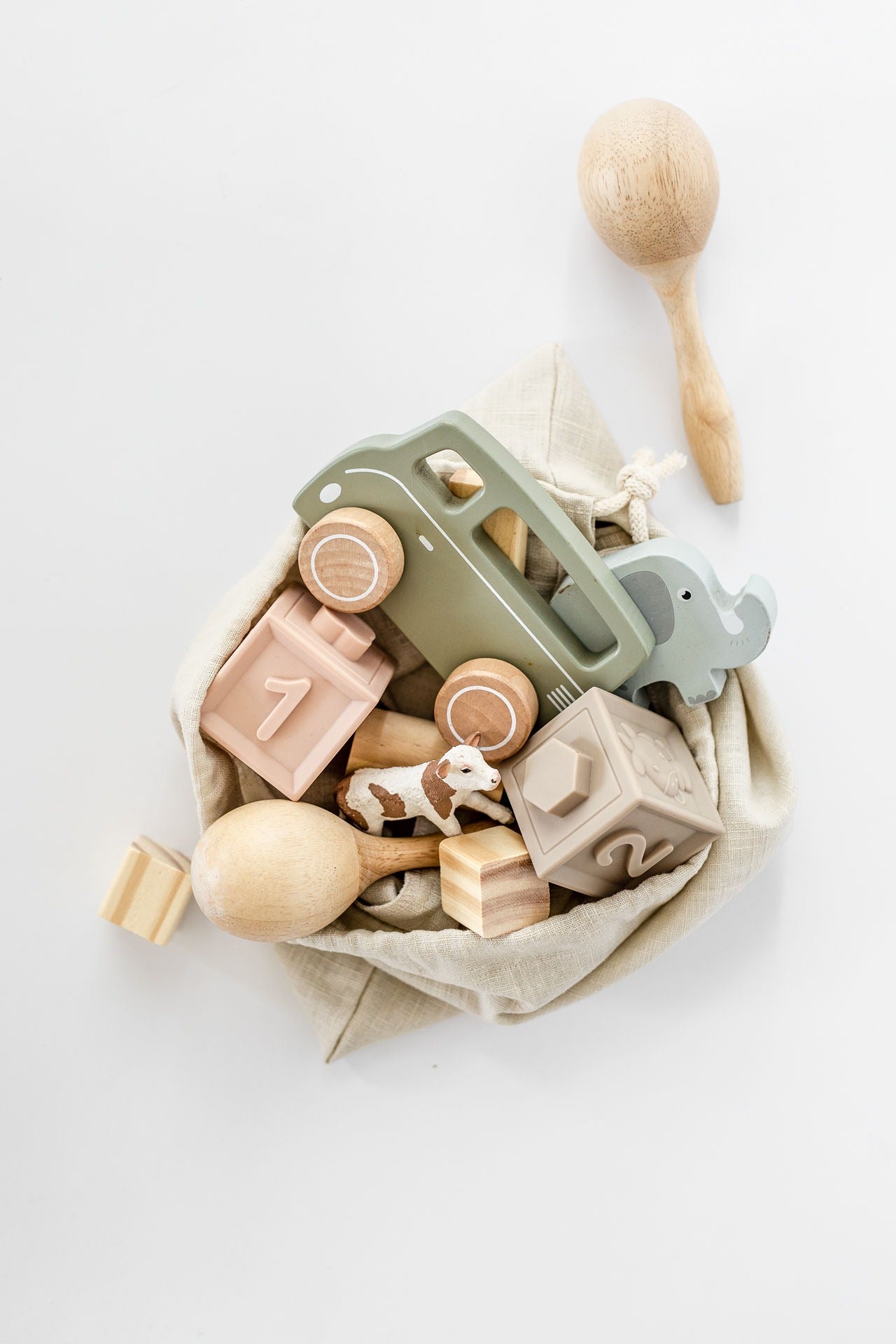 Lniany woreczek do przechowywania