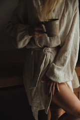 Kimono muślinowe Oatmeal