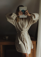 Kimono muślinowe Oatmeal