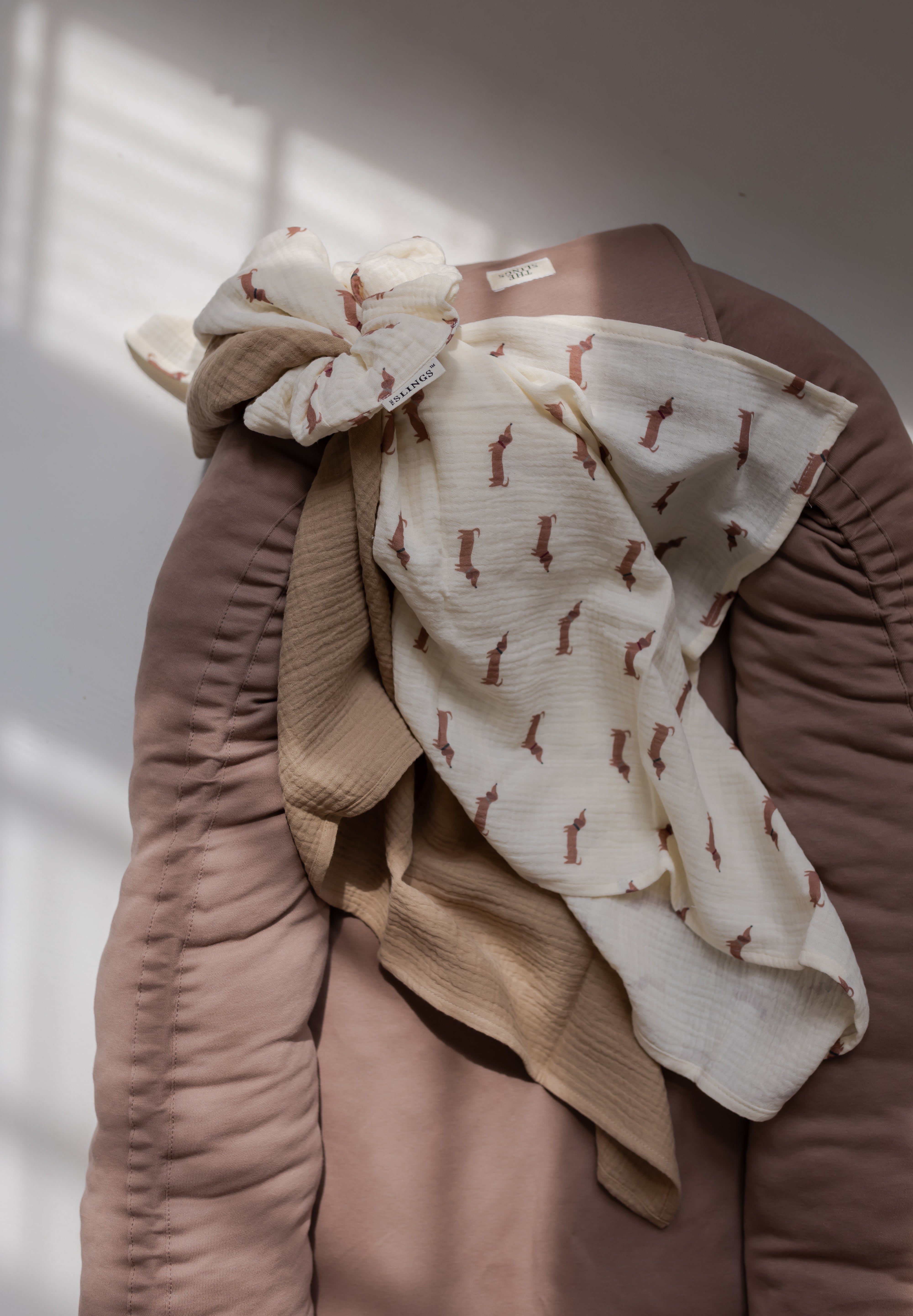 Midi Moffin & Taupe - zestaw midi pieluszek muślinowych