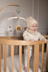 Bawełniana czapka & komin - Biscuit