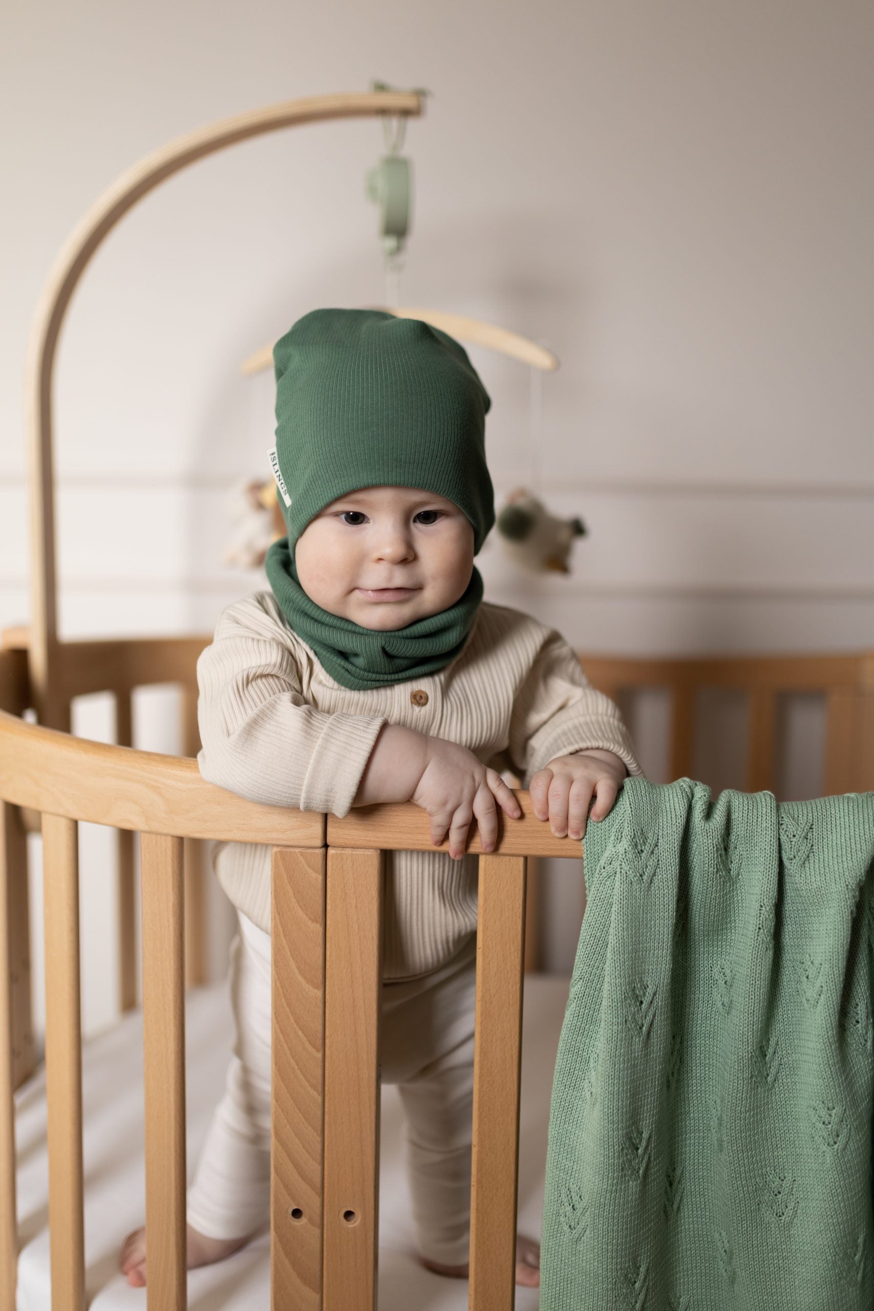 Bawełniana czapka & komin – Forest