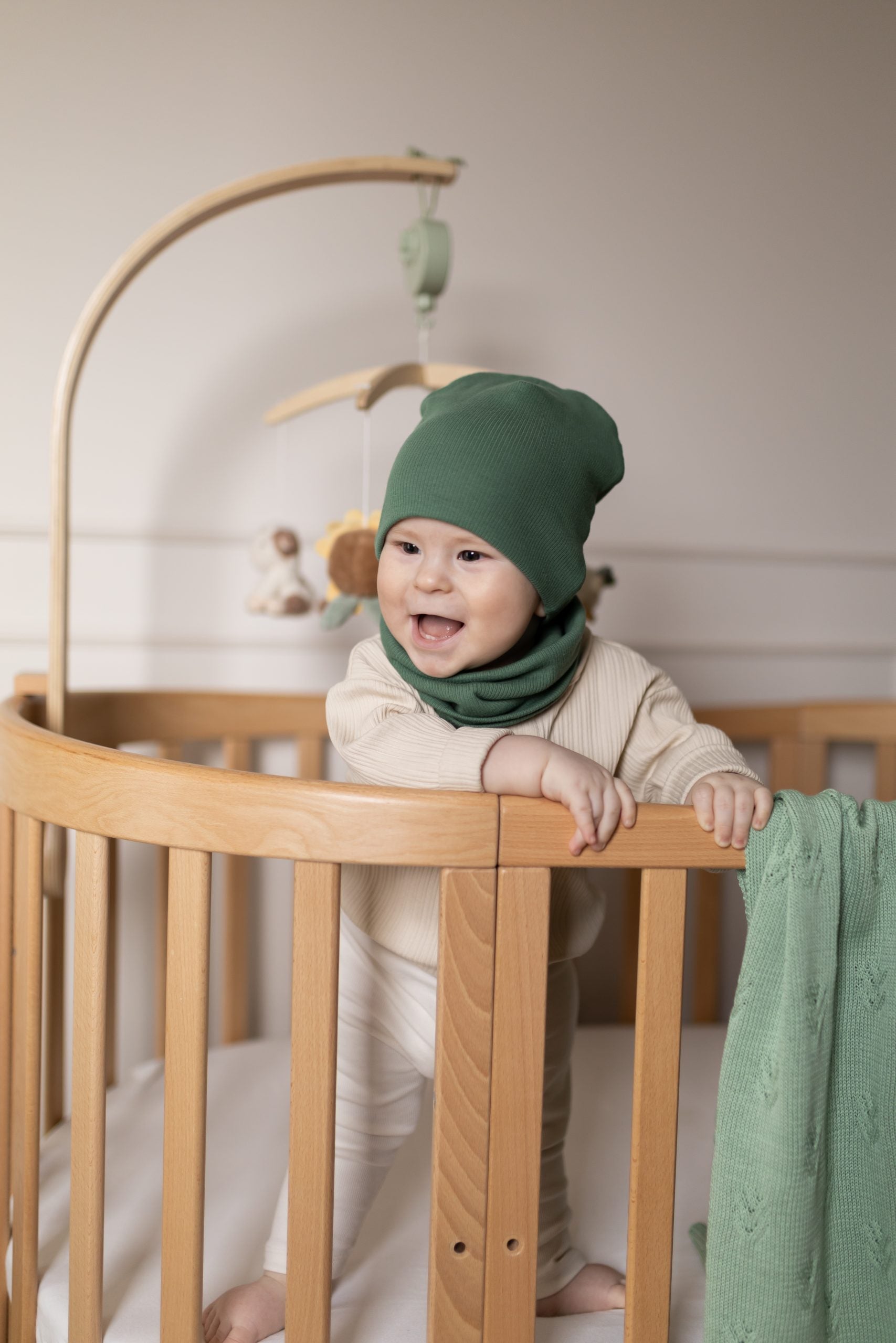 Bawełniana czapka & komin – Forest