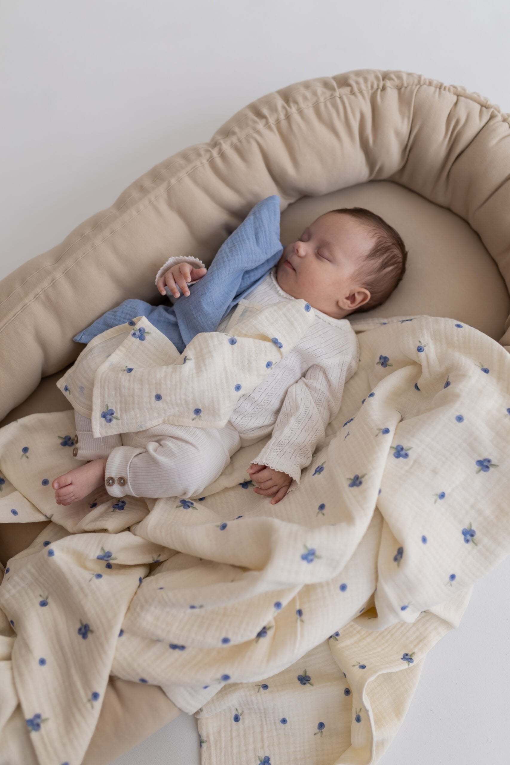 Muślinowy kocyk - Blueberry