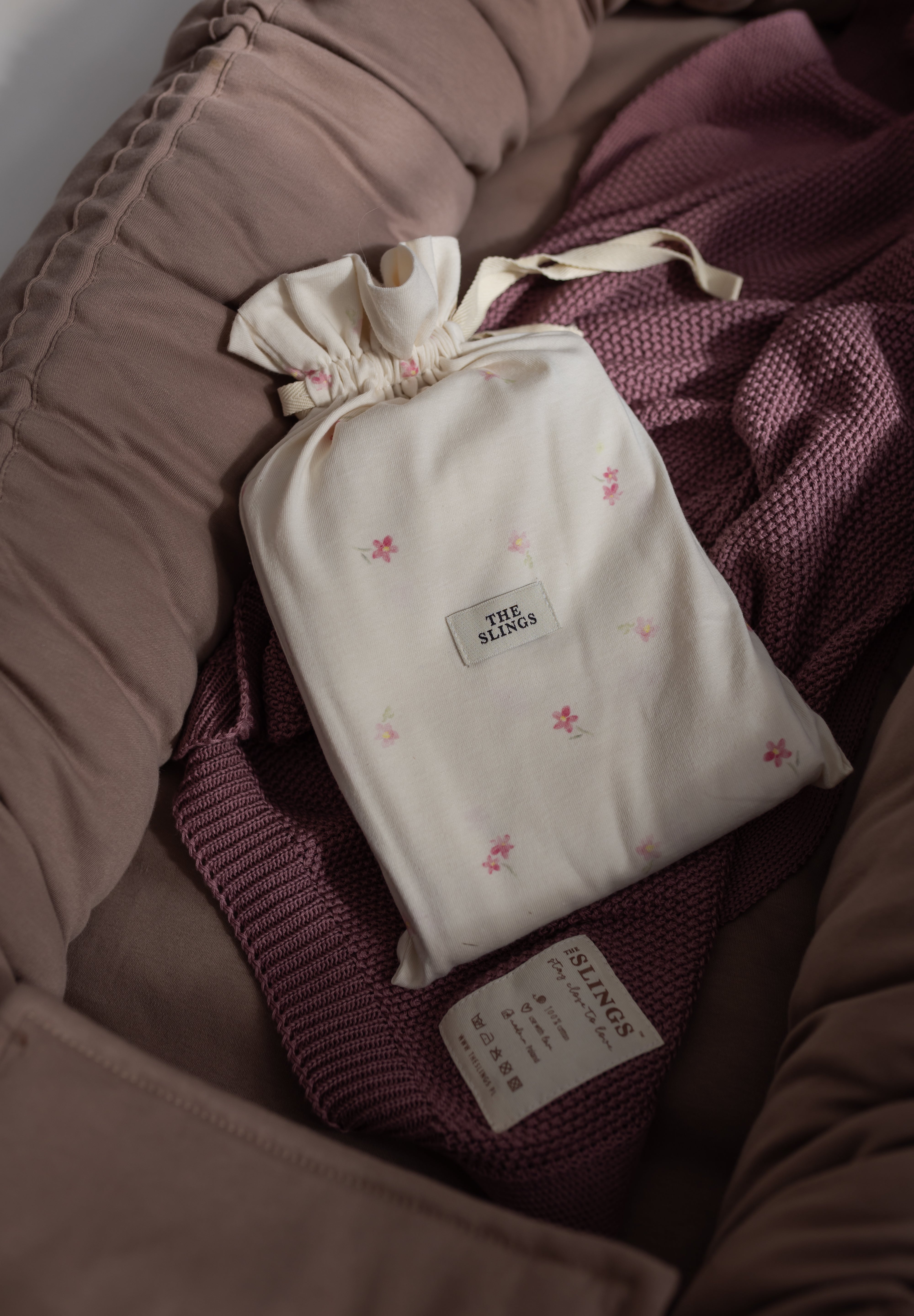 Otulacz Baby Burrito Pink Flora