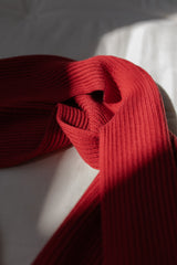 Szal Salvia z wełny merino Red