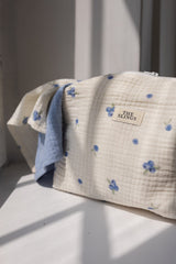 Duża Muślinowa Kosmetyczka Cloud Blueberry