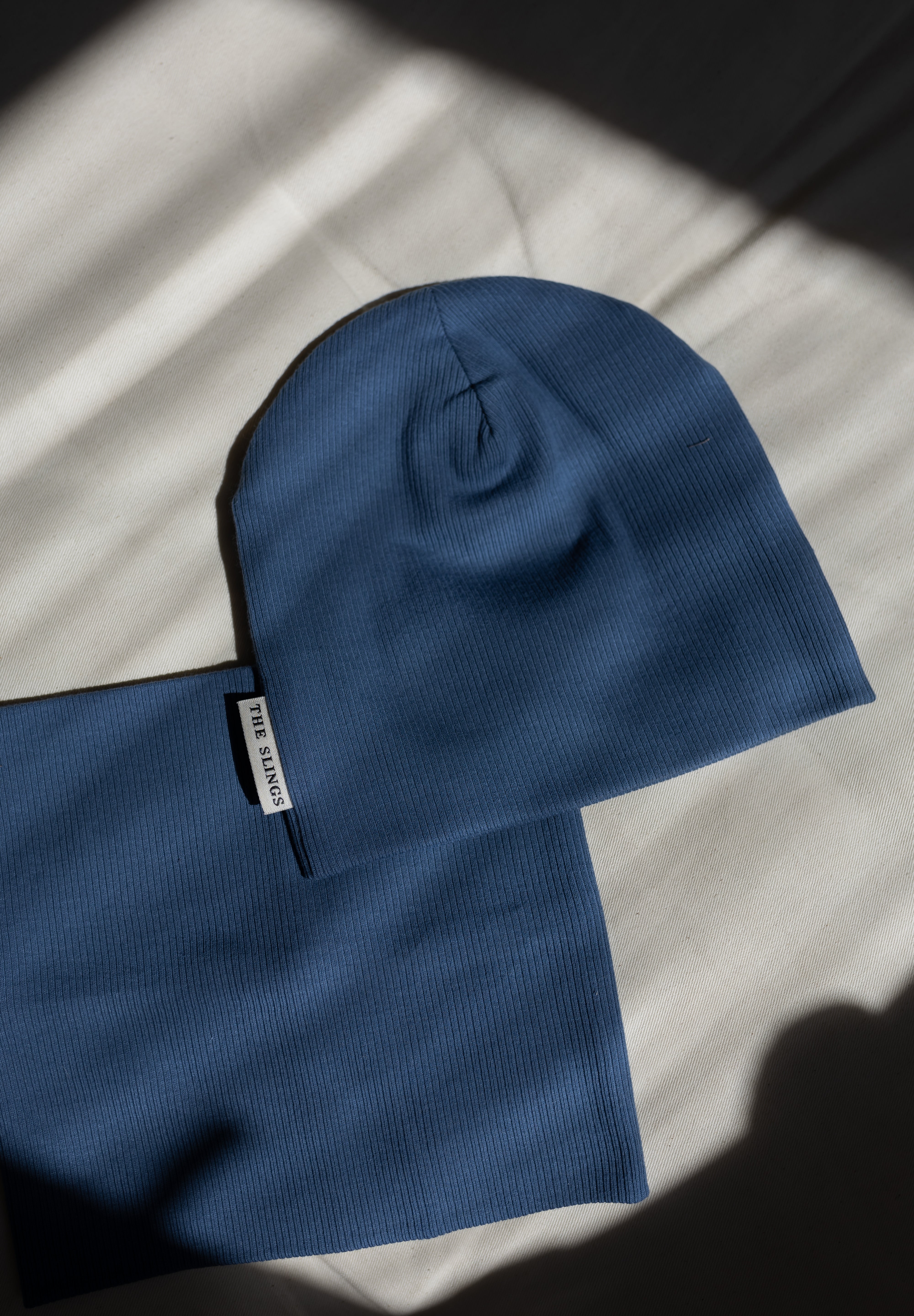 Bawełniana czapka & komin – Denim