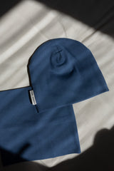 Bawełniana czapka & komin – Denim