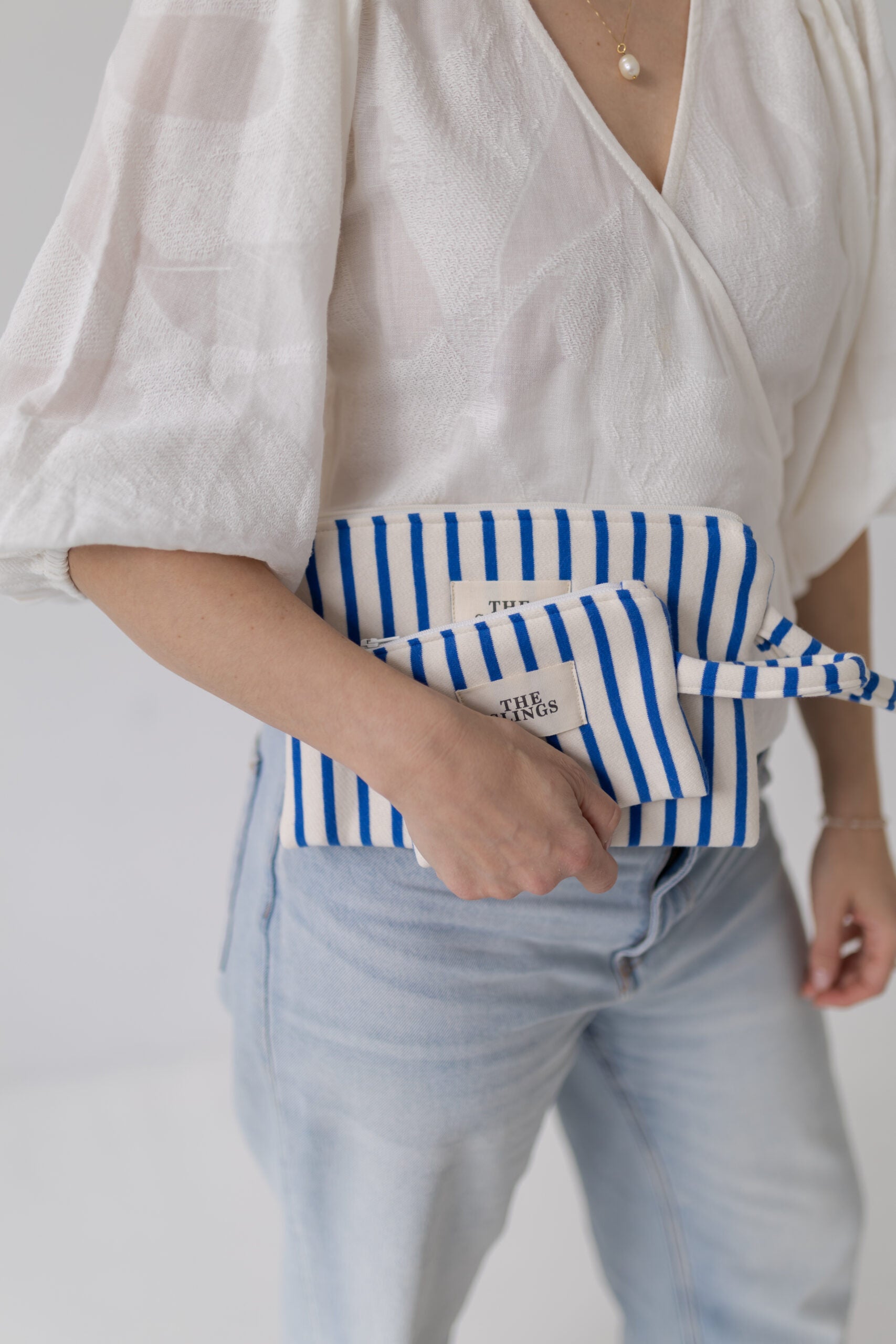 Zestaw kosmetyczek Blue Stripes