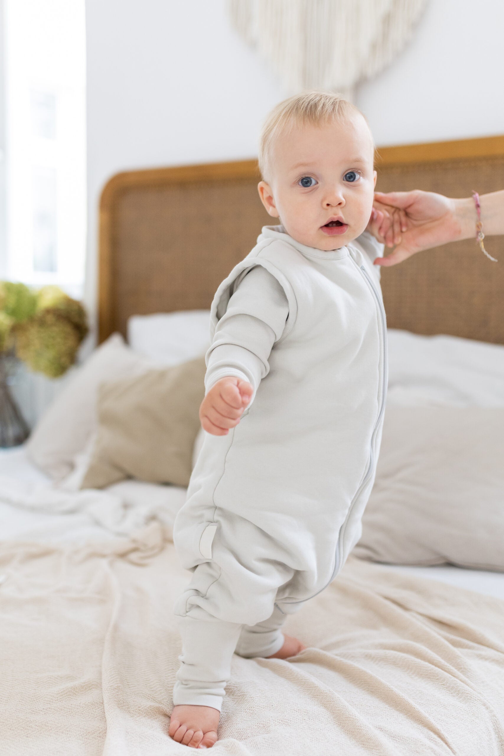 Bawełniany śpiworek z nogawkami – Sand