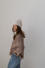 Tilia - czapka z wełny merino Cream