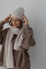 Tilia - czapka z wełny merino Cream