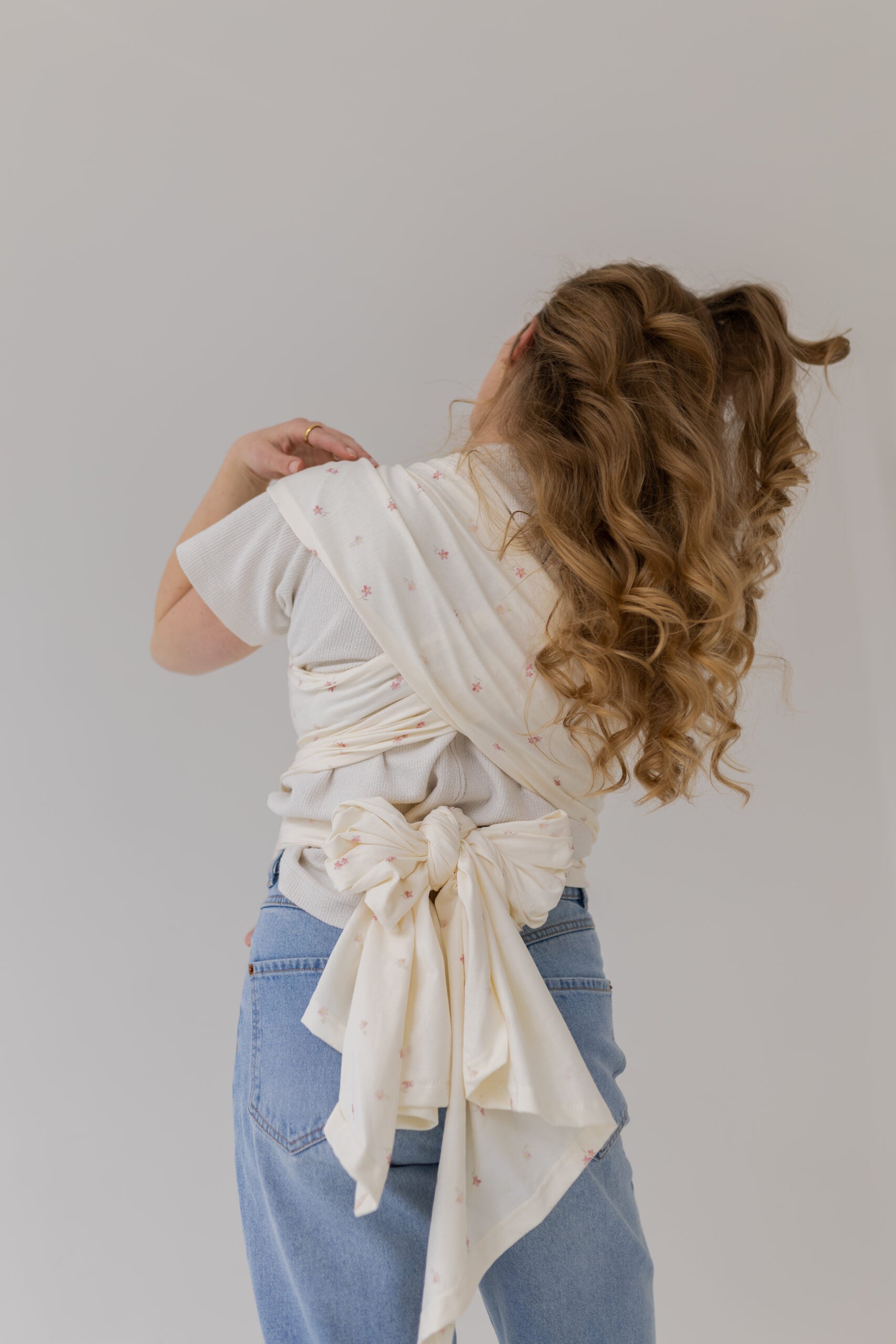 Chusta Elastyczna HugMe Pink Flora