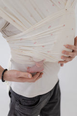 Chusta Elastyczna HugMe Pink Flora