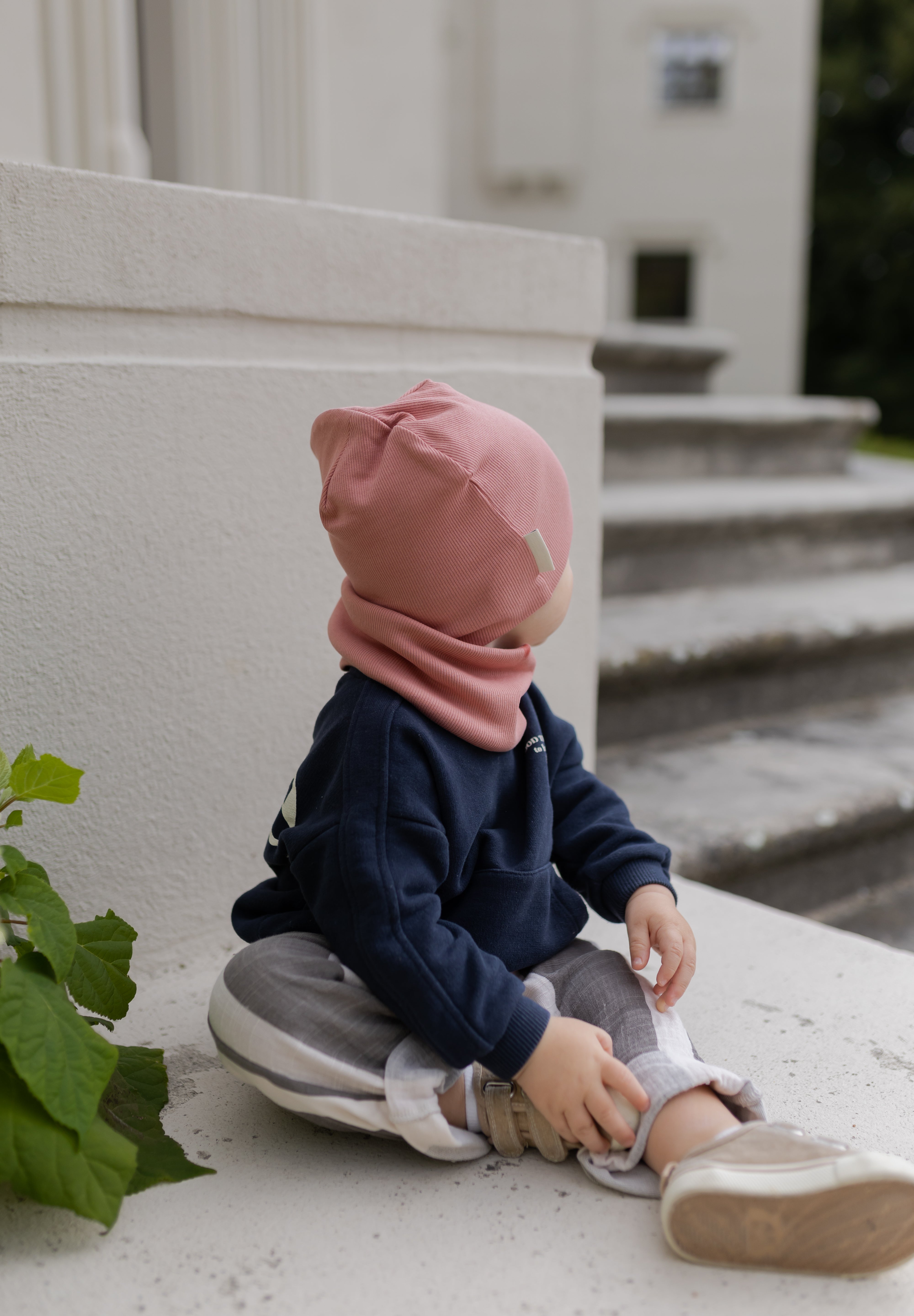 Bawełniana czapka & komin – Rose