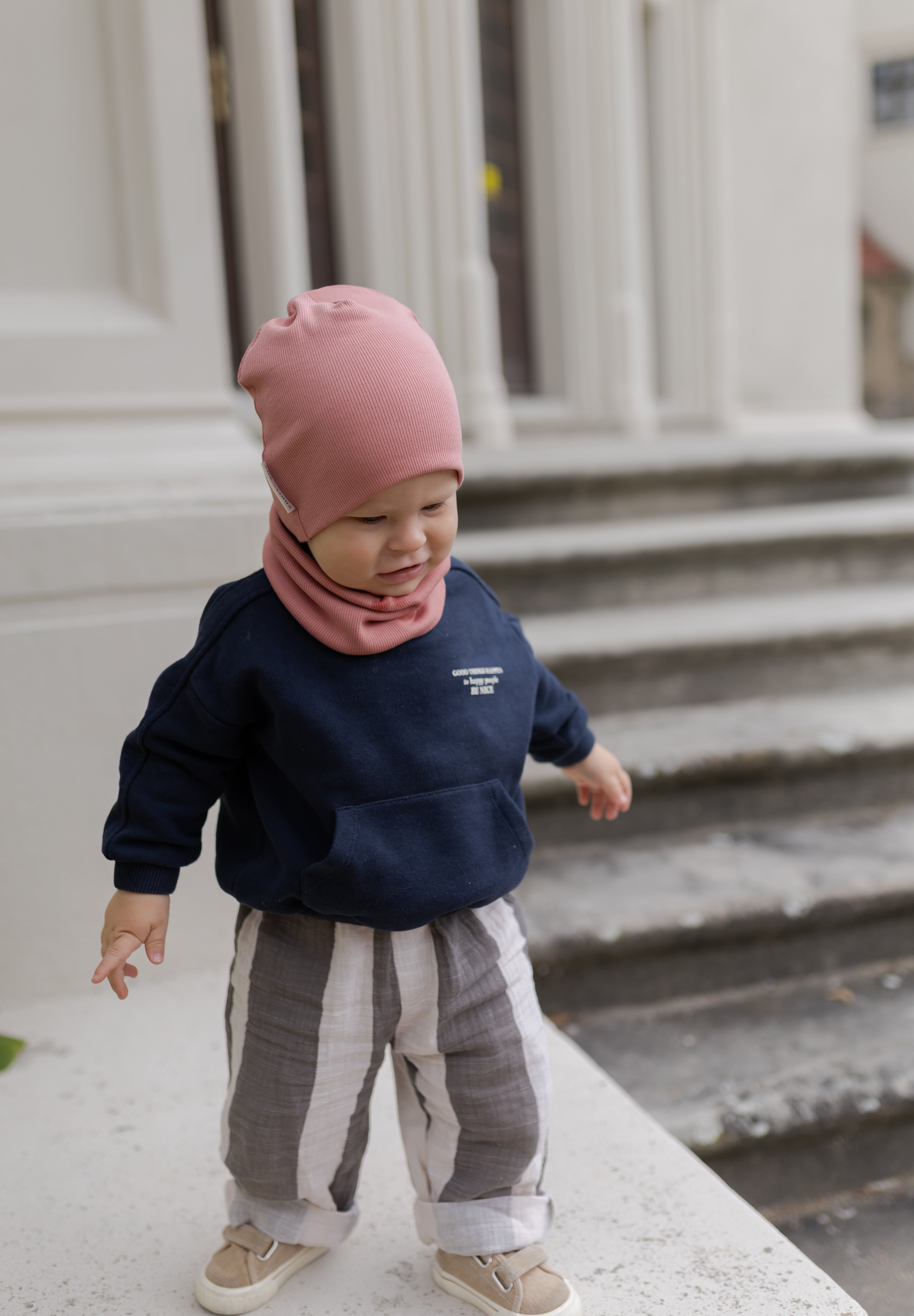 Bawełniana czapka & komin – Rose